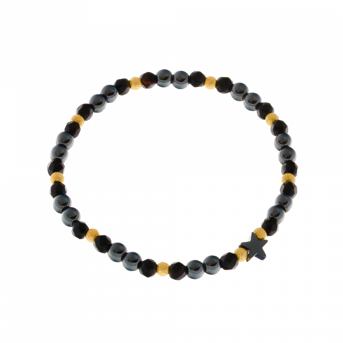 Bransoletka z grafitową gwiazdką