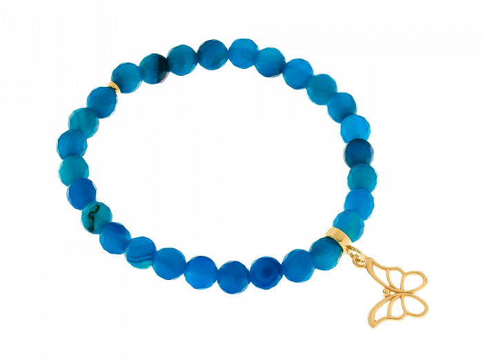 Bransoletka z agatów Royal Blue