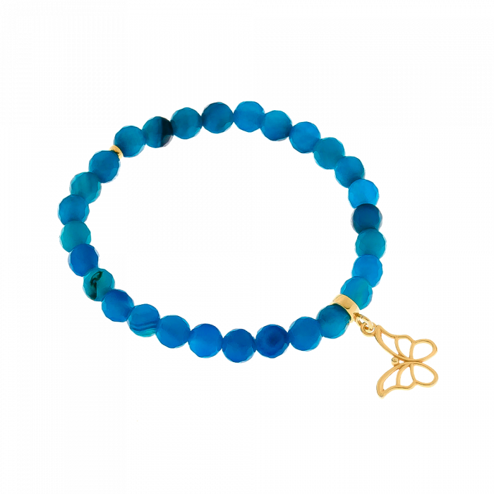 Bransoletka z agatów Royal Blue