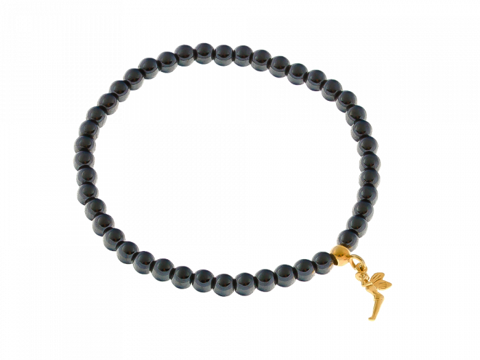 Bransoletka z grafitowych hematytów