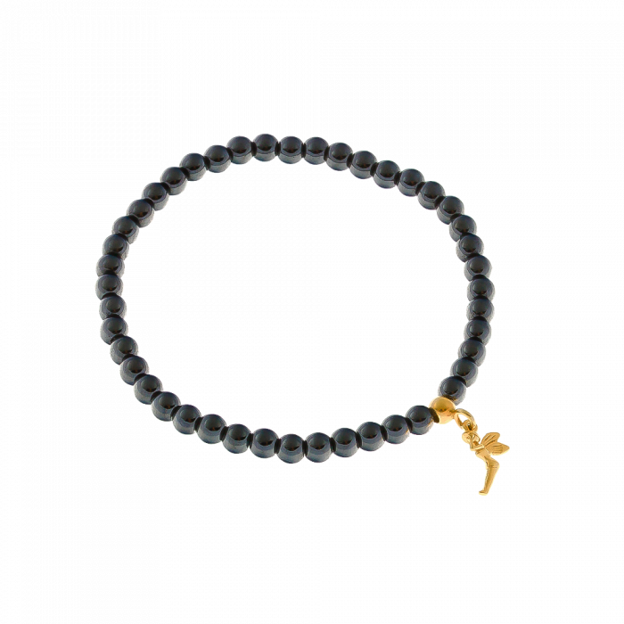 Bransoletka z grafitowych hematytów