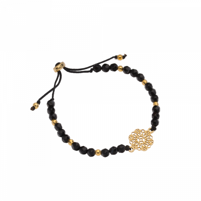 Bransoletka na sznureczku z agatów