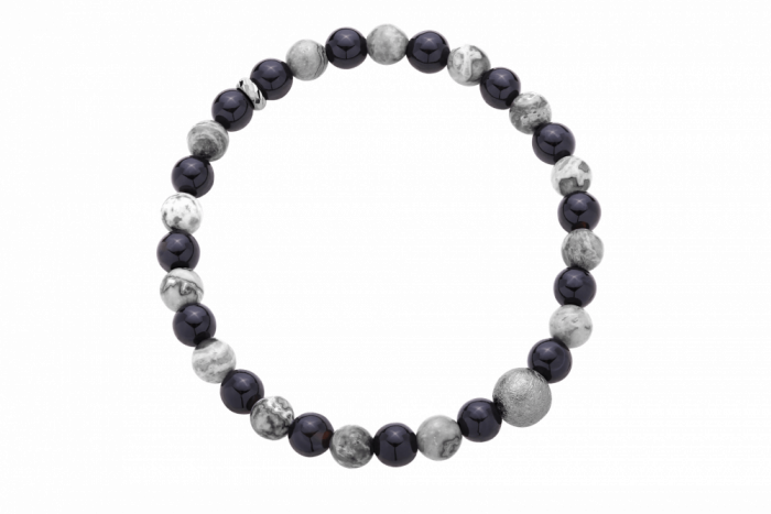 Bransoleta z jaspisu i agatu