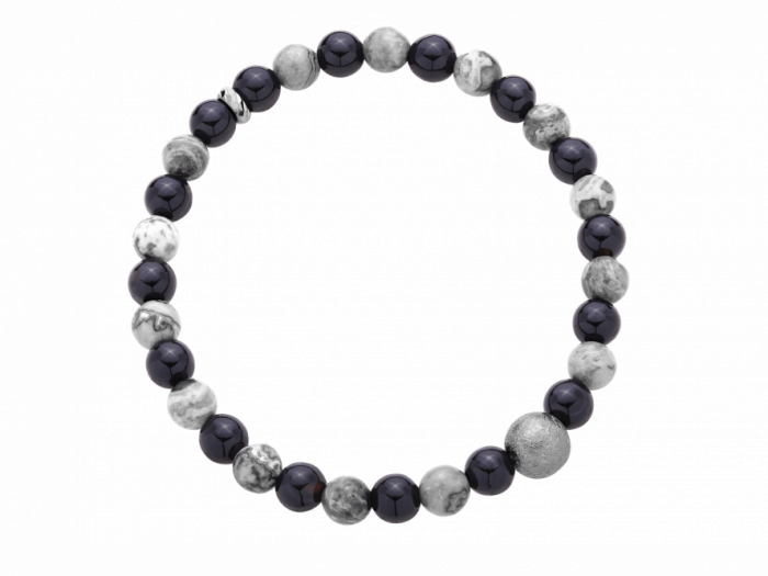 Bransoleta z jaspisu i agatu