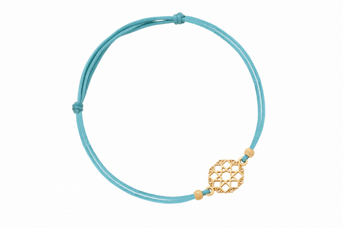 Bransoletka na turkusowym sznureczku