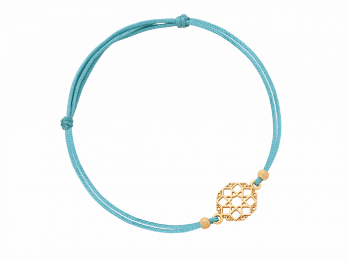 Bransoletka na turkusowym sznureczku