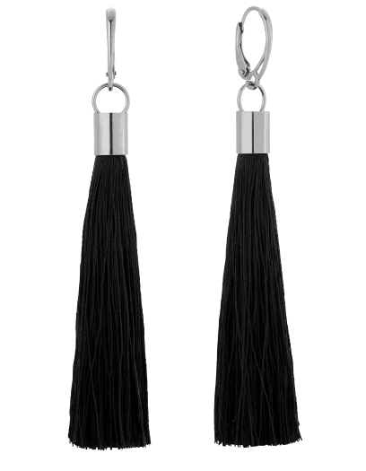 Kolczyki z czarnym chwostem