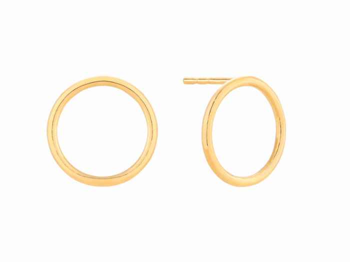 Kolczyki koła na sztyfcie