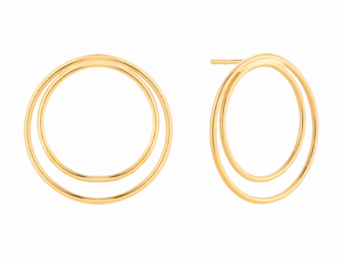 Kolczyki koła podwójne