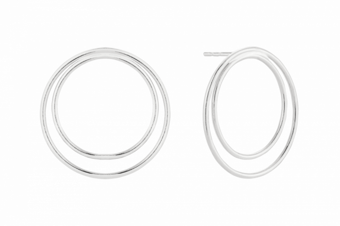 Kolczyki koła podwójne