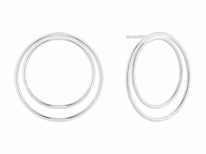 Kolczyki koła podwójne