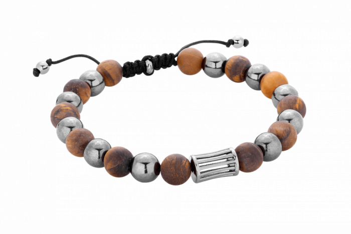 Bransoleta na sznurku z hematytu