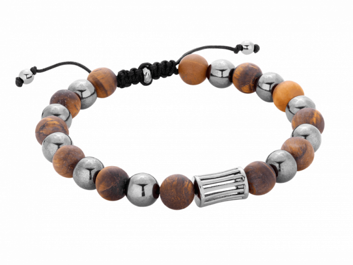 Bransoleta na sznurku z hematytu
