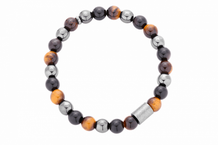 Bransoleta z obsydianu