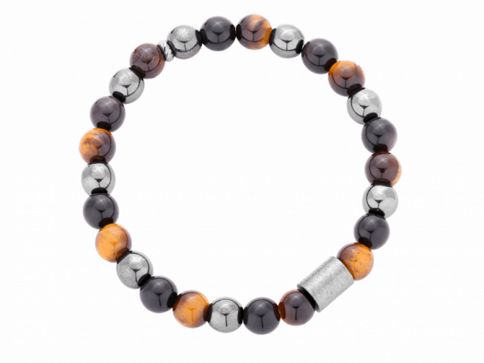 Bransoleta z obsydianu